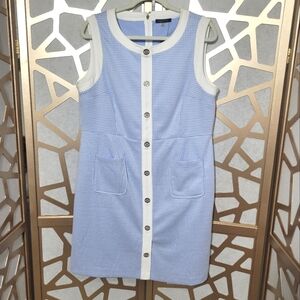 NWT TOMMY HILFIGER Blue & White Shift Dress